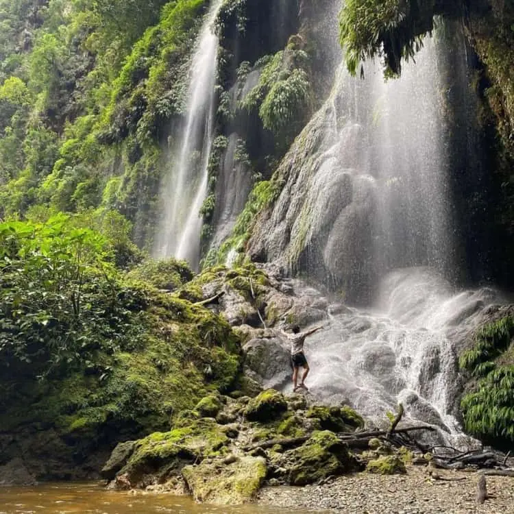 Wasserfall im Canyon Derrepente