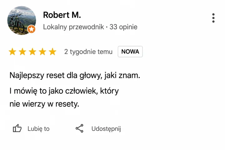 Opinia Google: najlepszy reset dla głowy, jaki znam